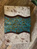 Turquoise/gold Jr planner