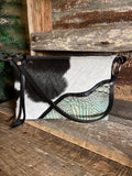 Turquoise/Cowhide Sling