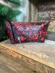 Red rose small makeup bag