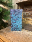 Turquoise/purple/pink checkbook cover