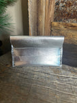 Silver business card holder